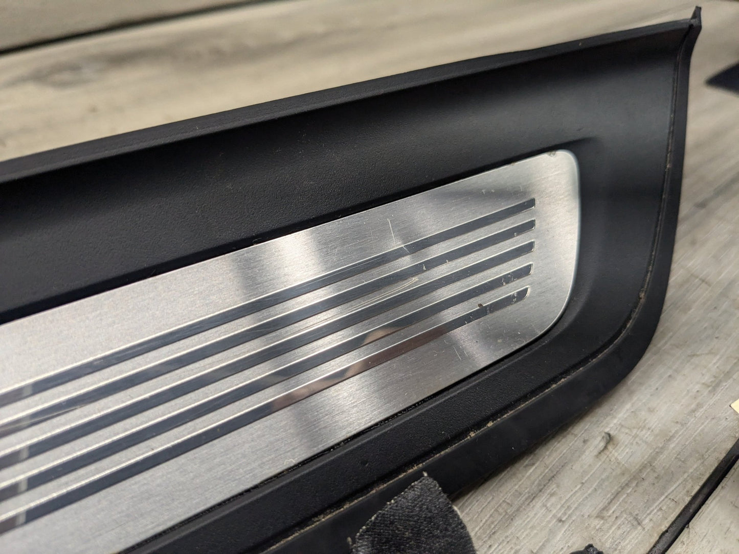 NOTE* 17-23 OEM BMW G30 Front Left Right Lighter Door Sill Molding M Trim SET