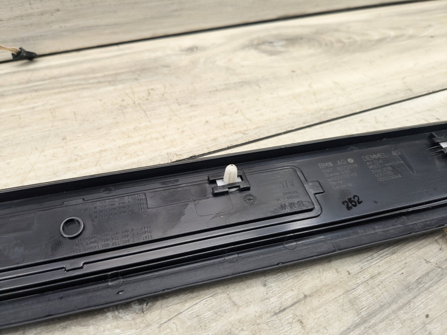 NOTE* 17-23 OEM BMW G30 Front Left Right Lighter Door Sill Molding M Trim SET