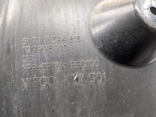 OEM BMW G01 G02 F97 X3 Front Left Driver Side Fender Liner Wheel Splash Shield