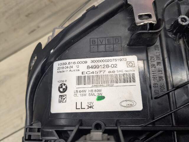 PARTS* 17-20 OEM BMW F90 G30 M550 Passenger Right ICON Adaptive LED Headlight