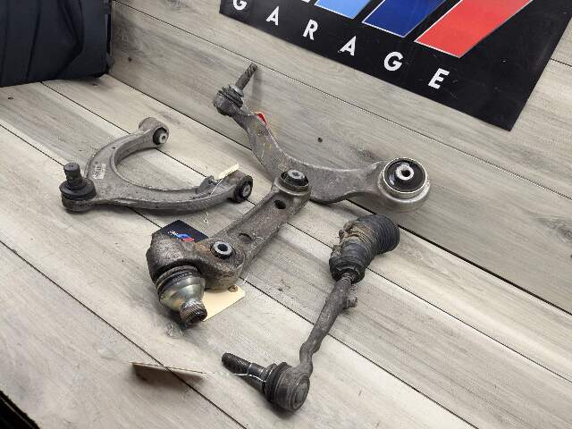 17-23 OEM BMW G30 M550iX Front Left Driver Upper Lower Control Arm Tie Rod SET