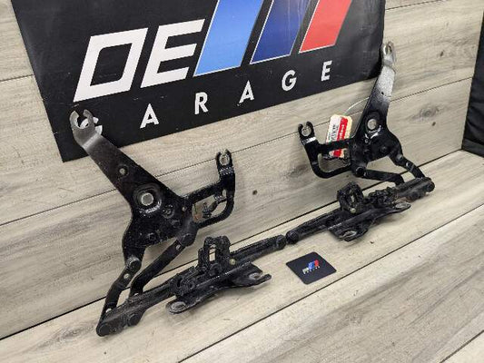 14-19 OEM BMW F15 F16 X5 X6 Left Right Hood Hinge Support Bracket Brace SET