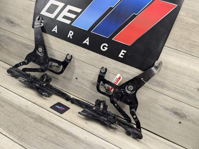 14-19 OEM BMW F15 F16 X5 X6 Left Right Hood Hinge Support Bracket Brace SET