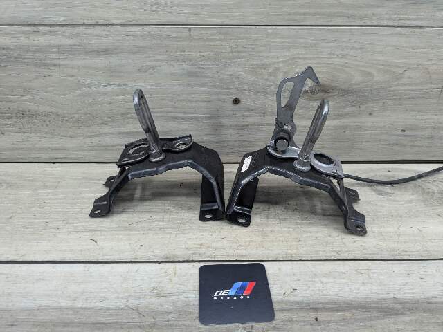 14-19 OEM BMW F15 F85 X5 F16 F86 X6 Hood Hardware Safety Latch Hook SET