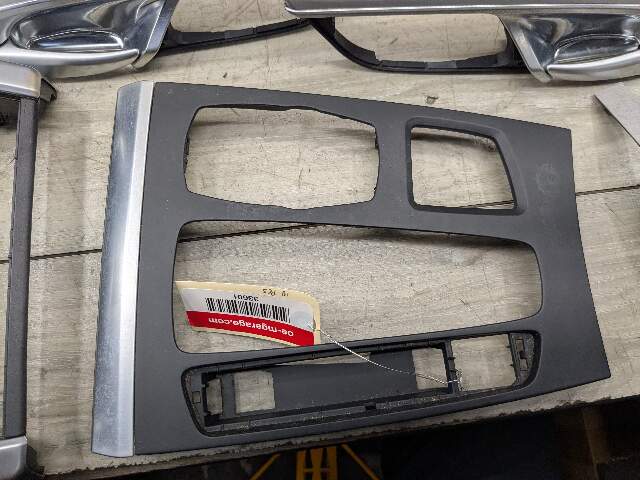 *14-18 OEM BMW F15 X5 Dash Door Panel Fine Silver Decor Interior Trim Cover SET