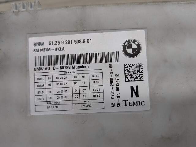 10-19 OEM BMW F30 F10 F12 F13 F01 F02 X3 X4 Left Right Seat Control Module