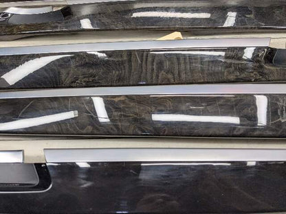 13-15 OEM BMW F02 750 Center Console Dash Door Trims Wood SET
