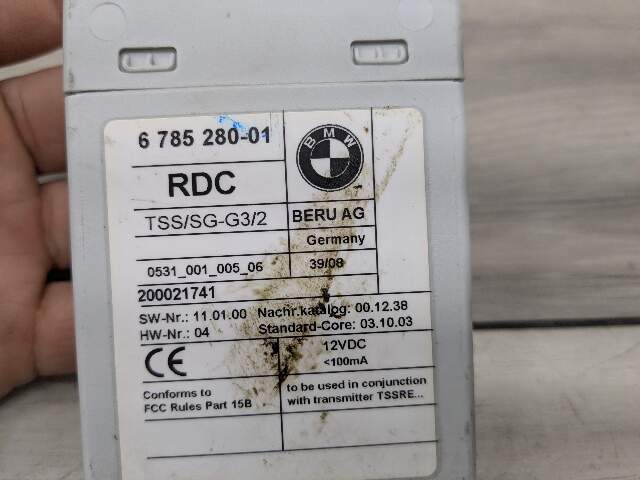 07-13 OEM BMW E93 328 335 M3 Tire Pressure Control Module Unit TPMS RDC