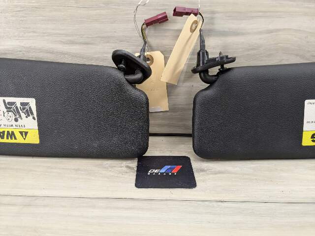 07-13 OEM BMW E88 E93 128 328 335 M3 Convertible Sun Visor Black Pair SET