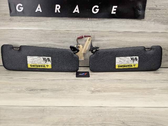 07-13 OEM BMW E88 E93 128 328 335 M3 Convertible Sun Visor Black Pair SET