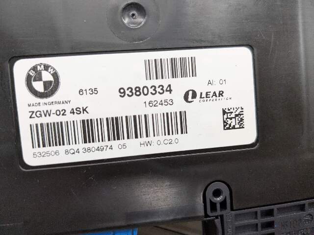 11-18 OEM BMW F25 F26 X3 X4 Central Gateway Body Control Module BCM