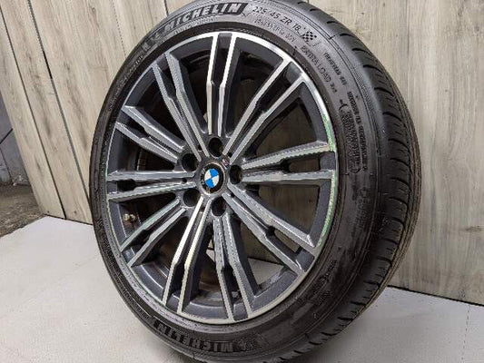 *19-24 OEM BMW G20 330 M340 Front Rim Wheel 18x7.5 ET25 Double Spoke Style 790M