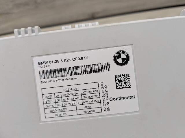 OEM BMW G01 G02 G05 G07 G12 G20 G29 G30 F90 Front Left Right Seat Control Module