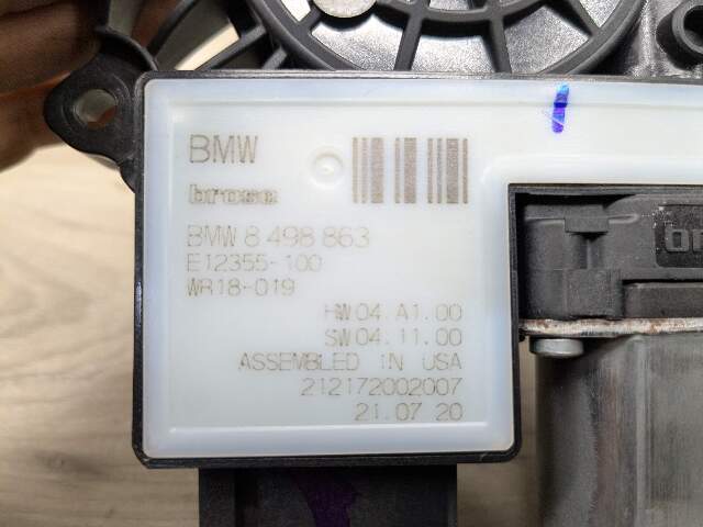 OEM BMW G20 G80 M3 330 M340 REAR Left Driver Side Door Window Regulator Motor
