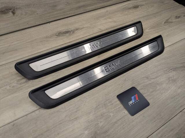 NOTE* 19-24 OEM BMW G20 330 Front Left Right Door Sills Cover Scuff Plates PAIR
