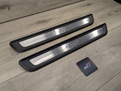 NOTE* 19-24 OEM BMW G20 330 Front Left Right Door Sills Cover Scuff Plates PAIR
