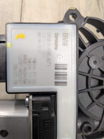 OEM BMW G20 G80 330 M340 M3 REAR Left Driver Side Door Window Regulator Motor