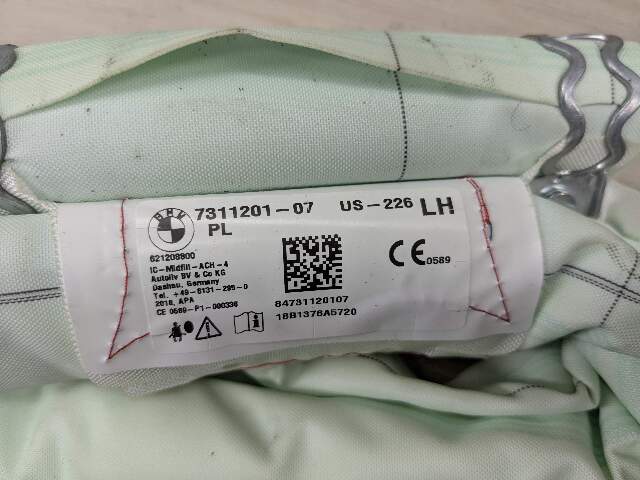 OEM BMW F30 F36 F80 M3 335 428 430 Left Driver Roof Head Air Bag Airbag Curtain