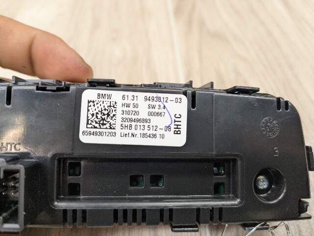 OEM BMW G20 G22 G23 G26 G80 G82 G83 Rear AC Air Climate Control Switch Module