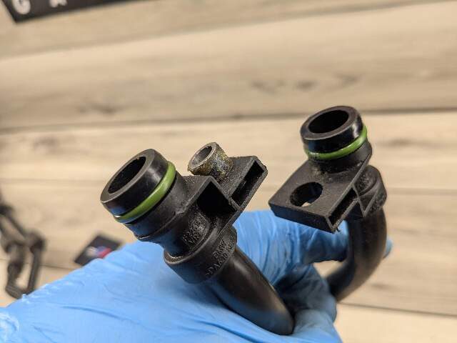 14-18 OEM BMW F15 X5 N55 Xdrive AWD Inlet Outelt Oil Cooler Hose Tube Pipe SET