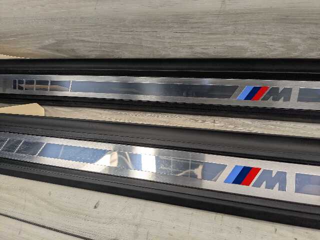 OEM BMW G22 G42 M SPORT Front Left Right Door Sill Plate Molding Trim SET