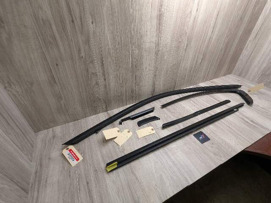 22-25 OEM BMW G42 G87 Left Driver Side Door Belt Molding Trim SHADOW GLOSS