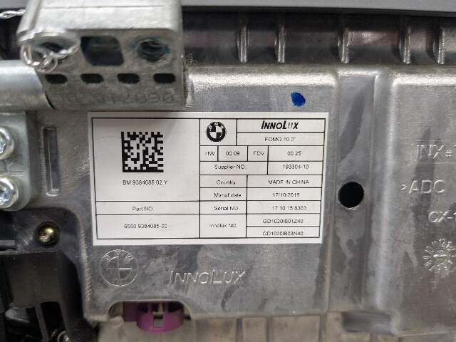 *NOTE* 16-19 OEM BMW G11 G12 750 M760 Rear Seat Display Monitor Screen