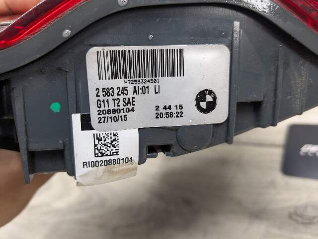 16-19 OEM BMW G11 G12 740 750 Rear Left Driver Side LED Inner Stop Tail Light