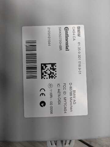 OEM BMW F10 F07 F12 F01 F06 F25 CAS4 Comfort Access Control Unit Module w/ Key