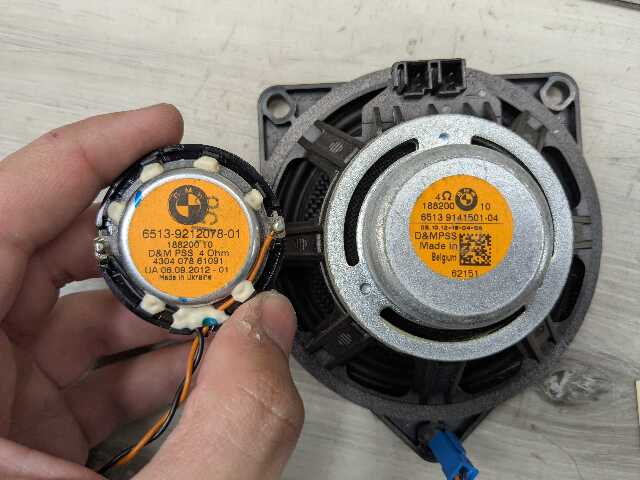 OEM BMW F01 F02 740 750 760 Audio Sound Midrange Door Speaker Tweeter PAIR