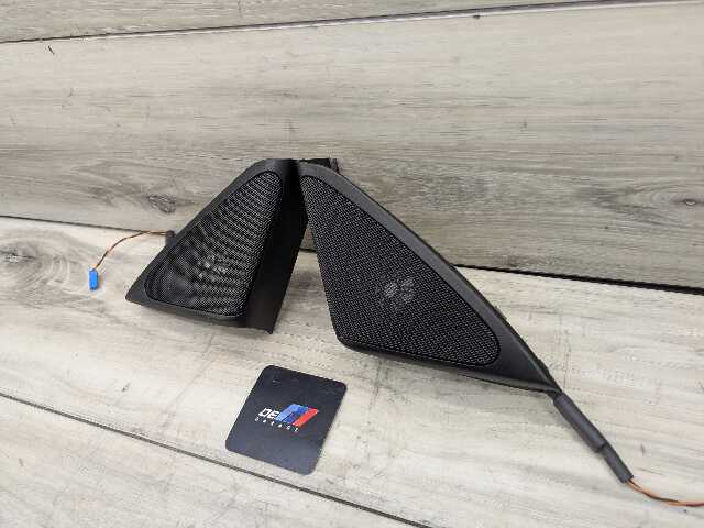 OEM BMW F01 F02 750 Front Left Right Door Sound Speaker Tweeter w Cover PAIR