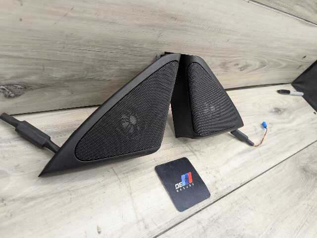 OEM BMW F01 F02 750 Front Left Right Door Sound Speaker Tweeter w Cover PAIR