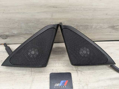 OEM BMW F01 F02 750 Front Left Right Door Sound Speaker Tweeter w Cover PAIR