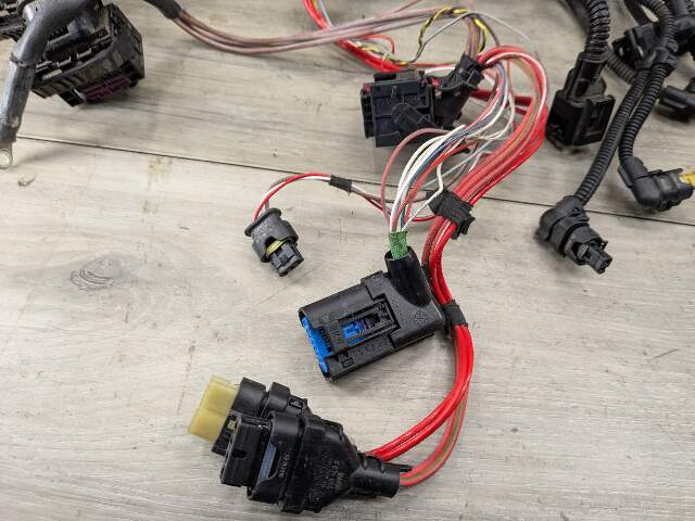 19-21 OEM BMW G05 G07 50iX Engine N63M Sensor Module Wiring Wire Harness 1-4