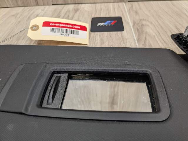 19-24 OEM BMW G20 G80 330 M340 M3 Left Driver Side Interior Sun Visor Black