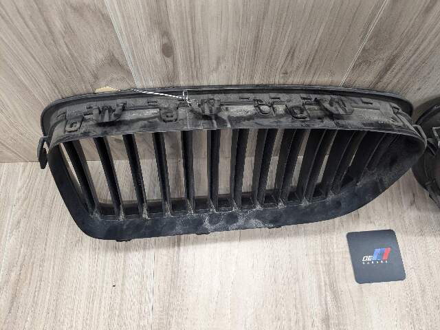 OEM BMW F10 528 535 550 Front Left Right Side Bumper Chrome Grille Insert SET