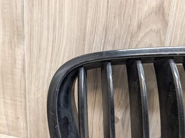 OEM BMW F10 528 535 550 Front Left Right Side Bumper Chrome Grille Insert SET