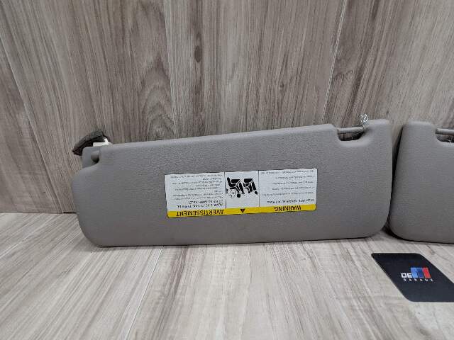 11-16 OEM BMW F10 528 535 550 Left Right Side Sun Visor Gray SET