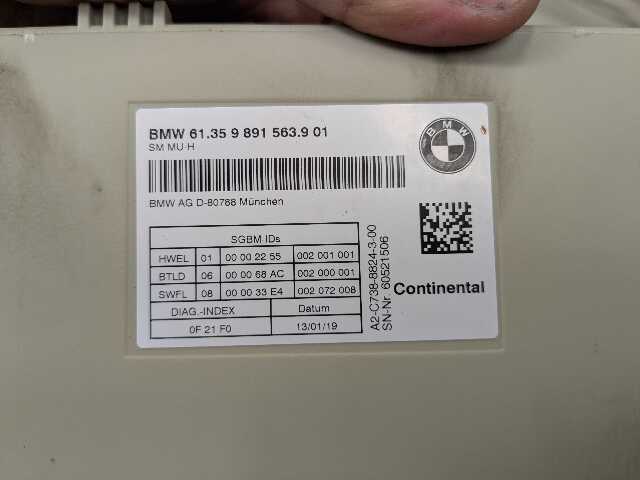 OEM BMW F90 F95 F97 G01 G05 G12 G20 G22 G23 G26 G30 Front Left Right Seat Module