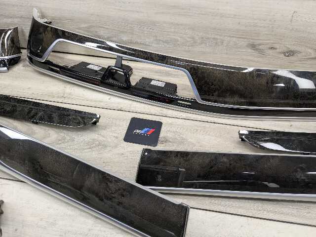 16-19 OEM BMW G12 750 Dash Doors Air Vent Wood Oak Interior Trim SET