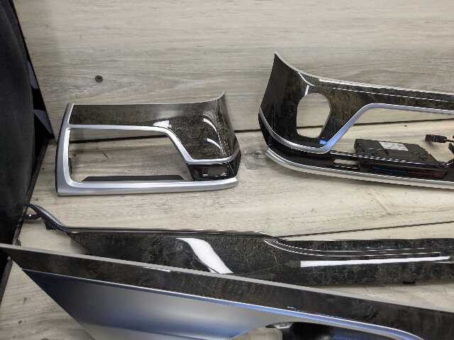 16-19 OEM BMW G12 750 Dash Doors Air Vent Wood Oak Interior Trim SET