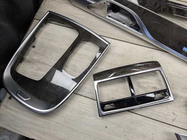 16-19 OEM BMW G12 750 Dash Doors Air Vent Wood Oak Interior Trim SET