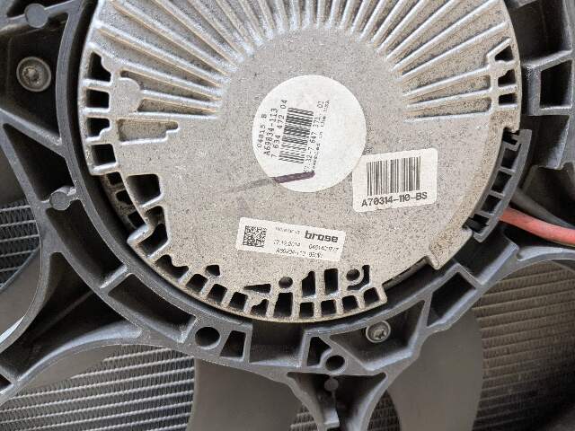 14-19 OEM BMW F15 F16 X5 X6 Radiator Condenser Fan Shroud Assembly 850W N63