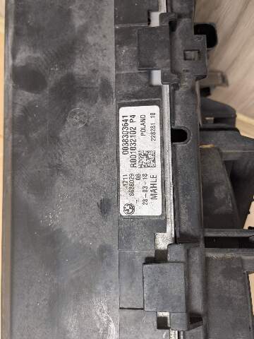 16-19 OEM BMW G12 G30 530 540 740 Radiator Condenser Fan Shroud Assembly B46 B58