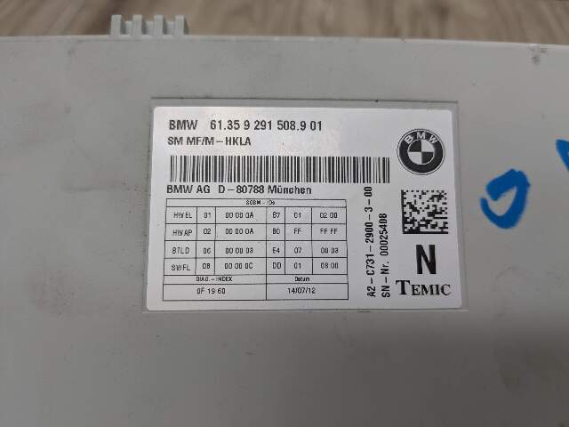 10-19 OEM BMW F30 F10 F12 F13 F01 F02 X3 X4 Left Right Seat Control Module