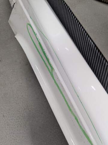 NOTE* 16-20 OEM BMW F87 M2 Coupe Left Driver Side Skirt Rocker Panel White 300