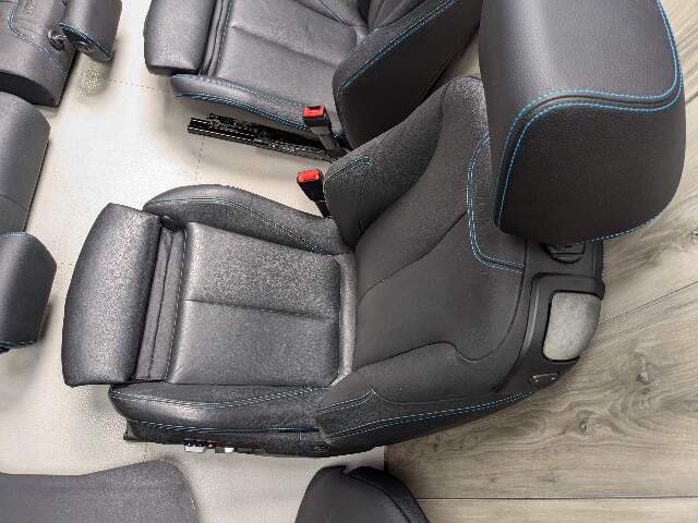 *OEM BMW F22 F87 M2 Driver Passenger Seats Door Panels Interior w Blue Stitching
