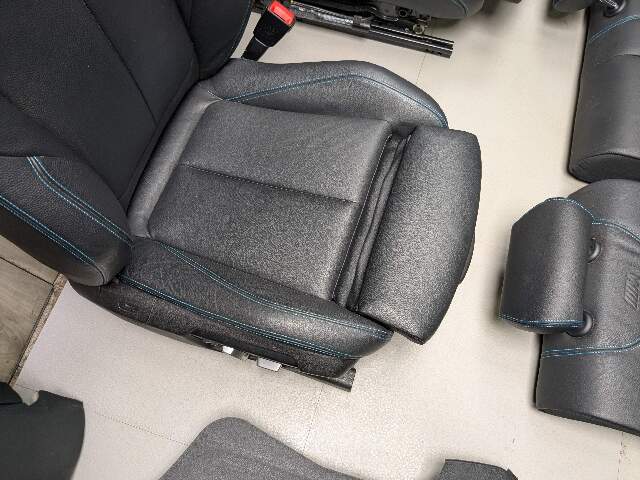*OEM BMW F22 F87 M2 Driver Passenger Seats Door Panels Interior w Blue Stitching