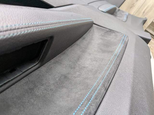 *OEM BMW F22 F87 M2 Driver Passenger Seats Door Panels Interior w Blue Stitching