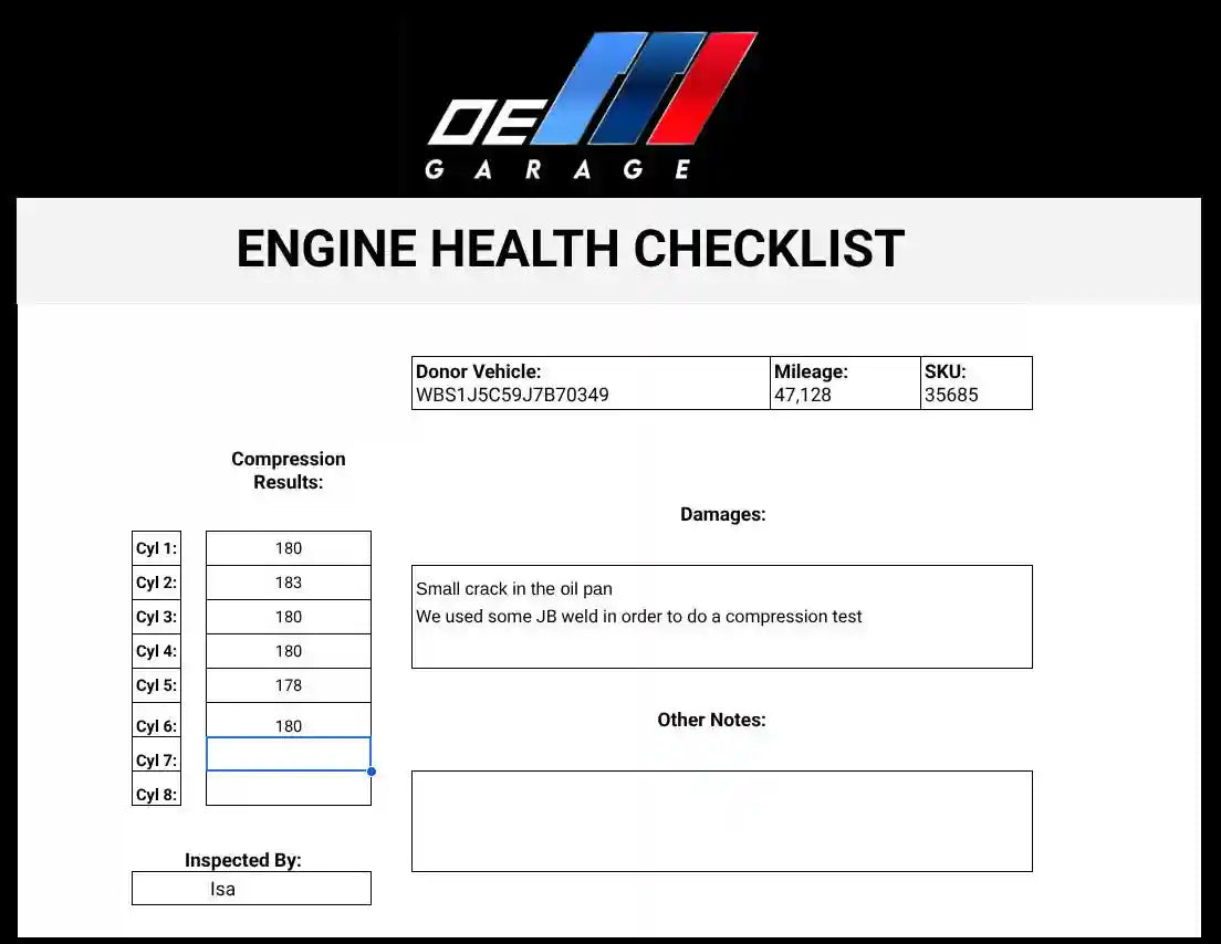 *NOTE* 16-21 Bmw F87 M2 N55 3.0 Engine Motor Long Block COMPLETE Assembly 47k